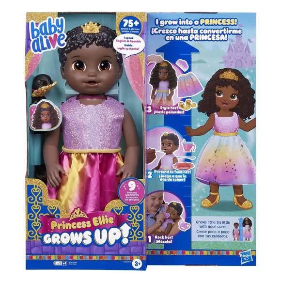 No Brand Toys Baby Alive Princess Ellie Grows Up Black Hair